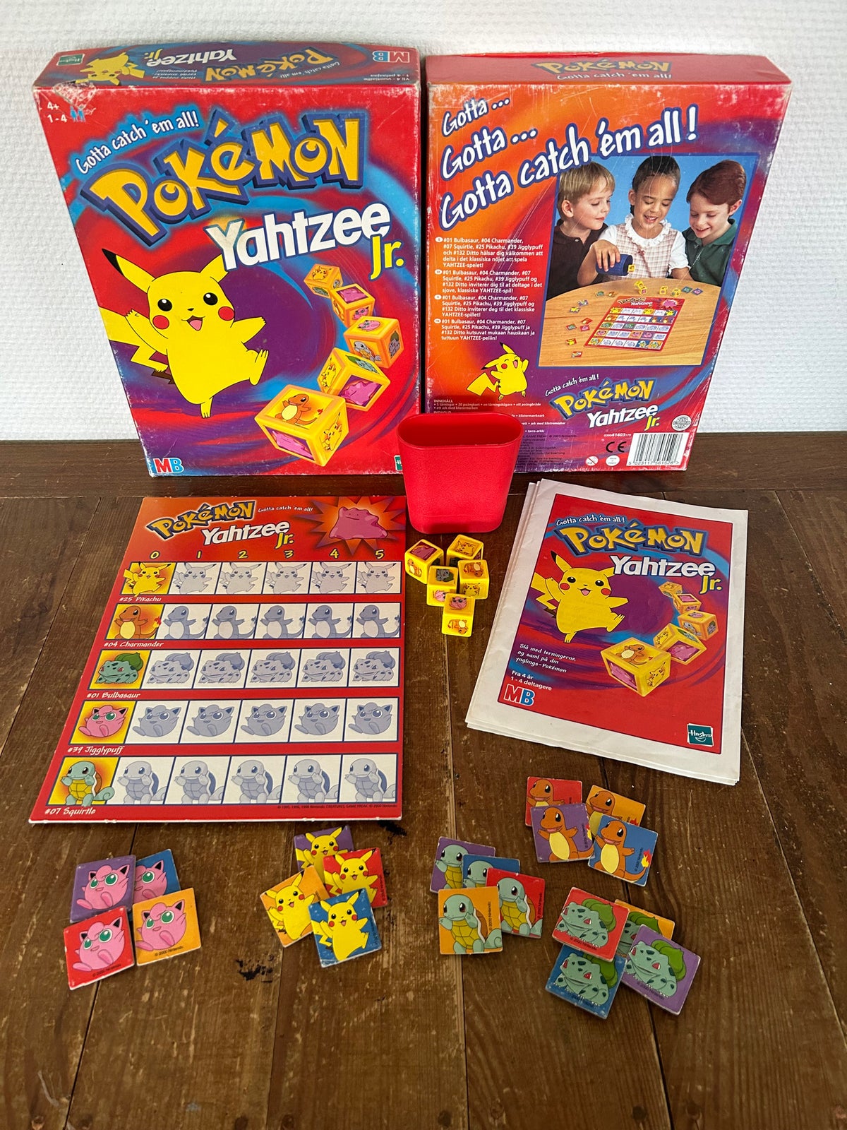 Yahtzee Pokémon Jr. - jeu MB 2000 - jouets rétro jeux de société