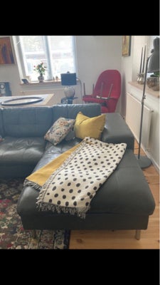 Sofa, læder, anden størrelse , Ilva, Sofa med chaiselong 
Ca. 255 lang
Chaiselong. Va. 155 cm
——————