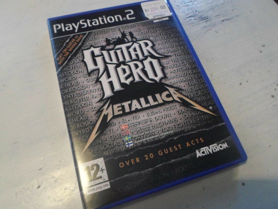PS2 Guitar Hero METALLICA (black label komplet), PS2