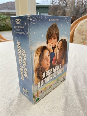 Absalons hemmelighed, DVD, familiefilm, Boks med komplet samling Absalons hemmelighed.
Jeg sender ge