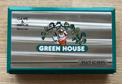 Nintendo Game & Watch, Green House, Retro bip spil fra 1982.

Stop edderkopper og larver før de spis