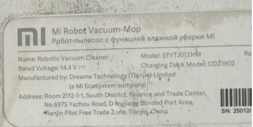 Robotstøvsuger, Xiaomi Mi Mop Hvid