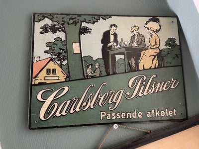 Øl, Ølskilt Carlsberg, Ældre skilt fra Carlsberg, lavet hos Sericol i Slagelse der lukkede skiltefab