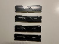 Kingston HyperX Fury , 4x4GB, DDR4 SDRAM