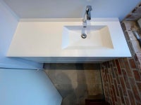 Vaskebordplade, Prisma matvhid marmor - HTH