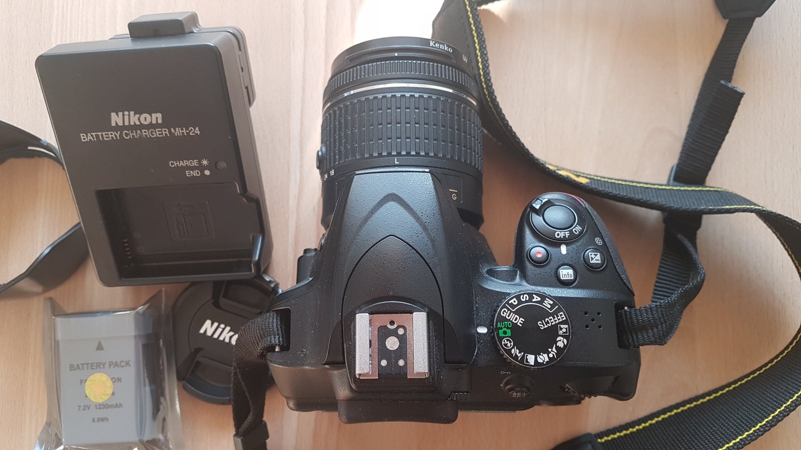 Nikon D3400, 24,2 megapixels, 18x55mm x optisk zoom