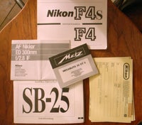 manualer til , Nikon, Niokkor ED 300 2,8