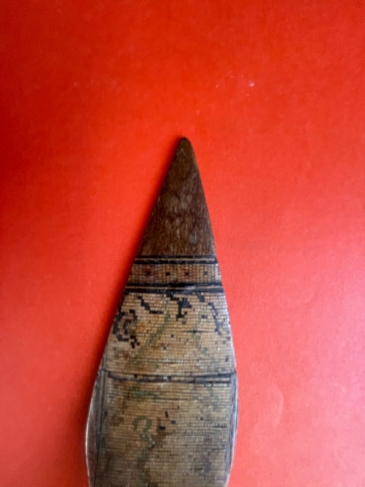 Brevkniv, Træ intarsia, 125 år gl.