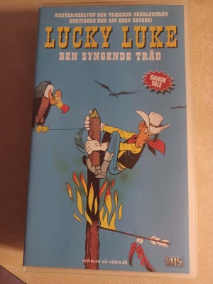 Animation, Lucky Luke Den syngende Tråd, VHS filmen er i fin stand.
Westernhelten der trækker sin se