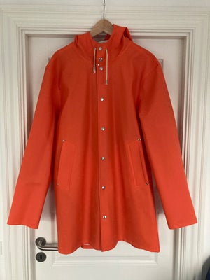 Regnjakke, str. XL, Stutterheim,  orange,  PVC,  God men brugt, Rare orange Stockholm rain jacket fr