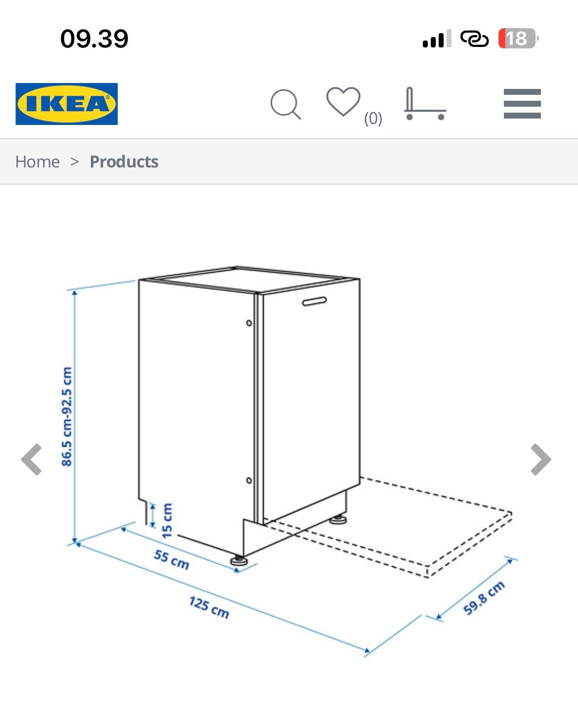IKEA Diskad 404.754.16, indbygning, energiklasse D