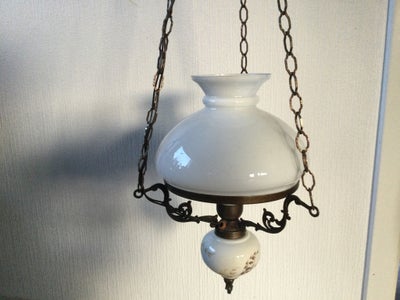 Hængelampe, Glas, Gammel lampe til el