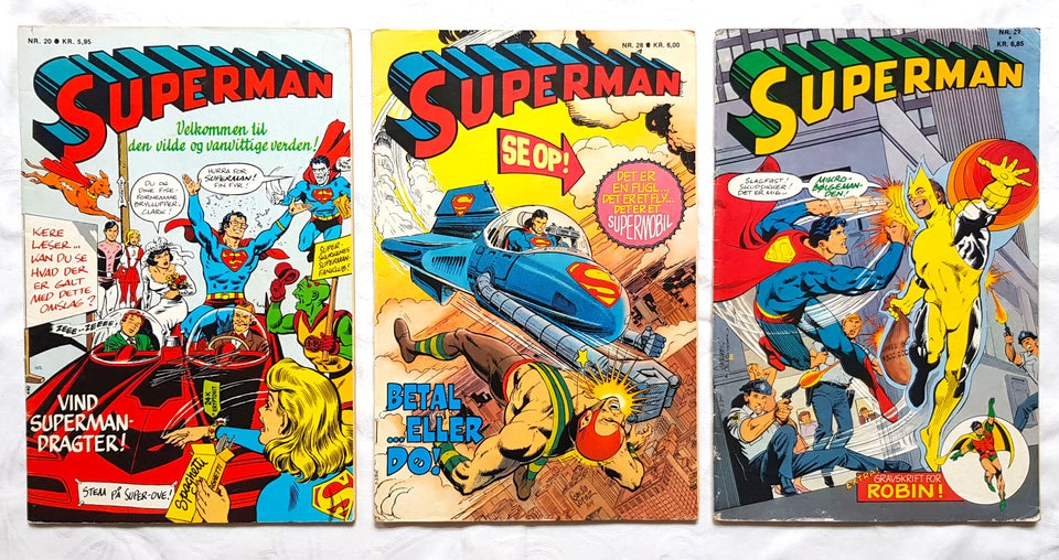 SUPERMAN 1977-1985 og andet DC, Danske hæfter, Tegneserie