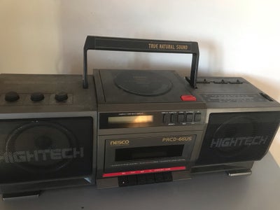 Ghettoblaster , Andet mærke, Hightech, God, Nesco hightech Super fed retro gettoblaster med cd afspi