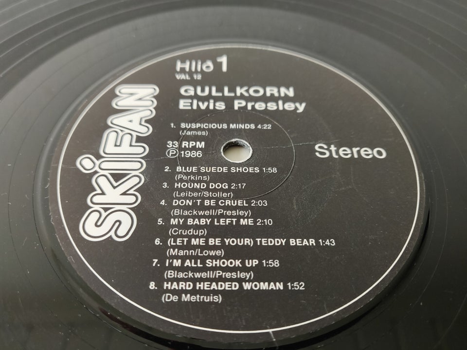 LP, ELVIS PRESLEY, GULLKORN