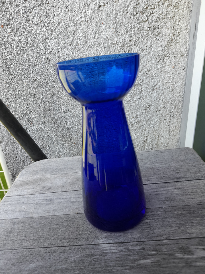 Glas 5 stk blå glas flasker vase