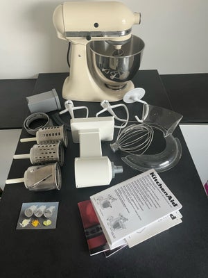 Kitchenaid Artisan, Kitchen aid, Lækker røremaskine sælges - inklusiv råkostjern til at ordne grønts