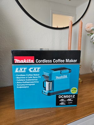 Andet elværktøj, Makita, Makita kaffemaskine, helt ny og stadig i emhallage.

12V og 18V akku kaffem