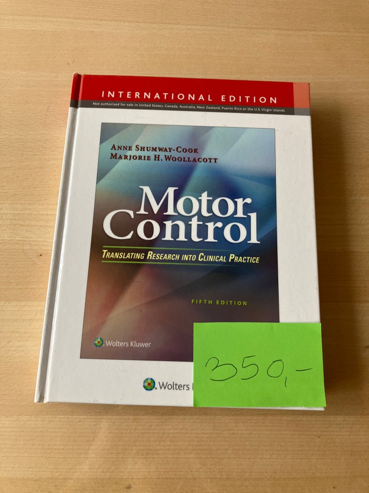 Motor Control, Anne Shumway - Cook Marjorie H.woollacott,