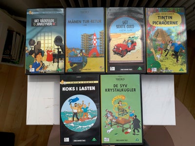 Tegnefilm, VHS Tintin film, 

Både kasette og film er i flot stand

Sælges samlet

Kommer fra ikke-r