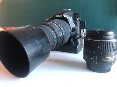 Nikon D3300, spejlrefleks, 24.2 megapixels, Perfekt, D3300 Spejlrefleks kamera. Godt til både stills