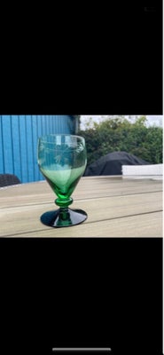 Glas, Grønt glas sort fod, Holmegaard, Har 11 glas
Samlet pris; 325,-kr