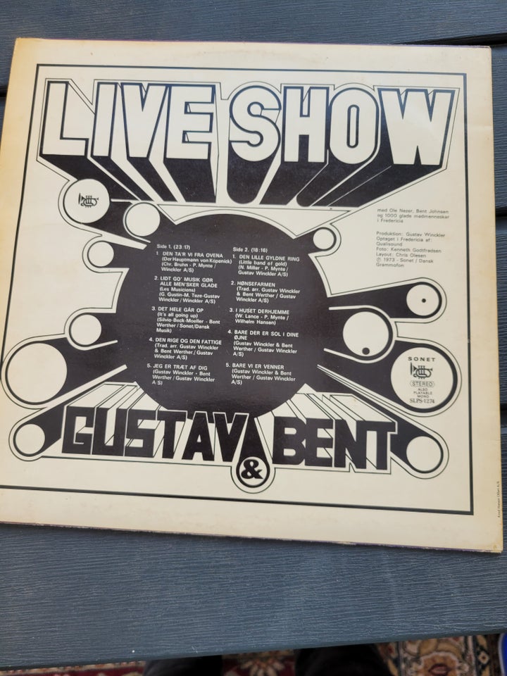 LP, Gustav og bent, Live show