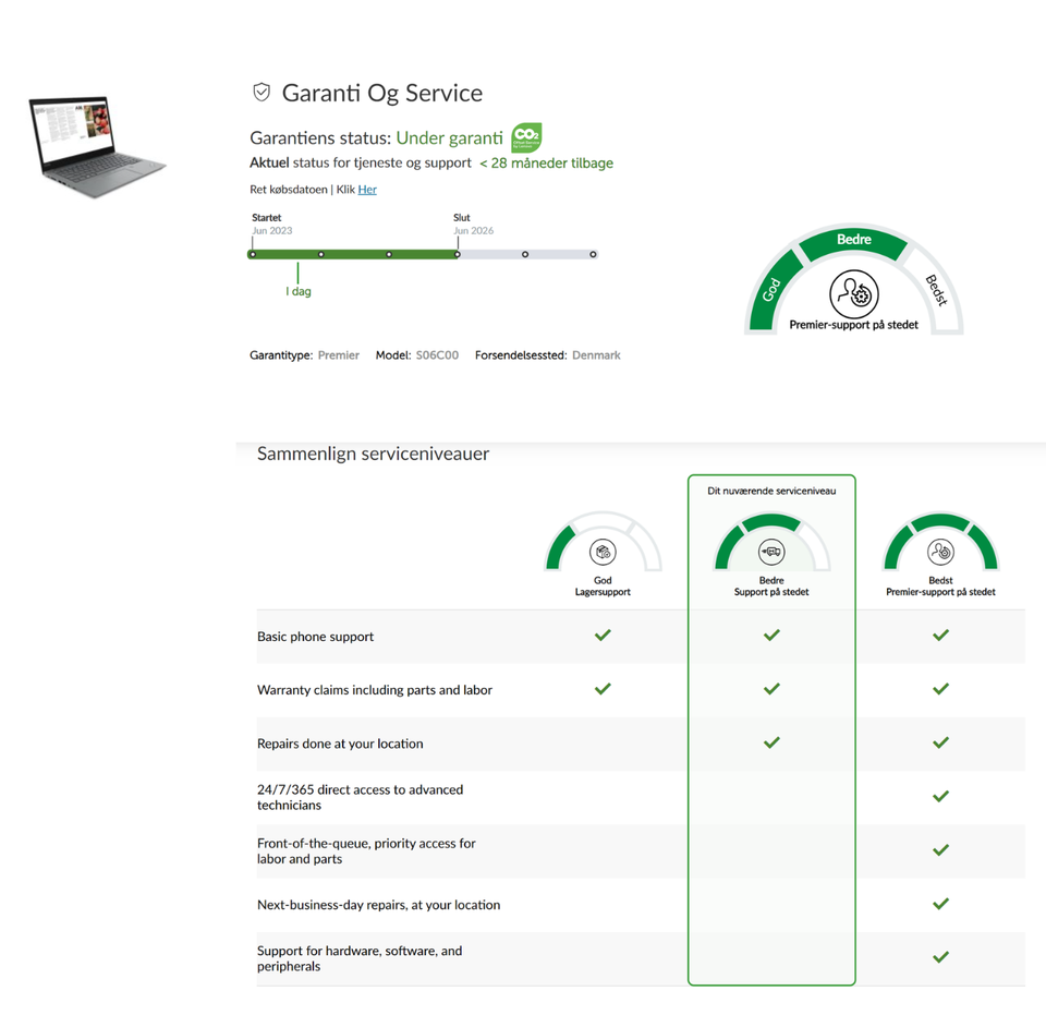 Lenovo T14 Gen4 i7-1365U, E-cores 3,90 og P-cores 5,20 GHz,