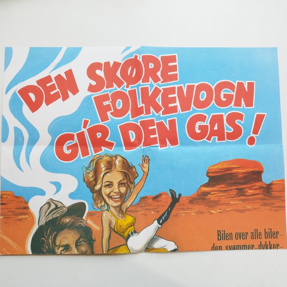 Plakater, Filmplakat:Den skøre Folkevogn gi'r den gas !