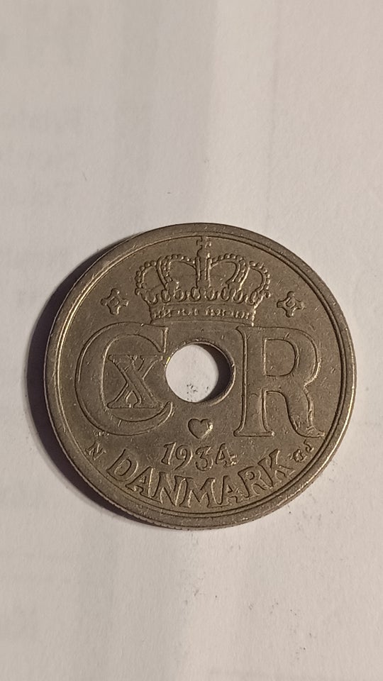 Danmark, mønter, 25 øre