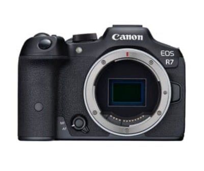 Canon R7 købes til en lavere pris end nyt. 