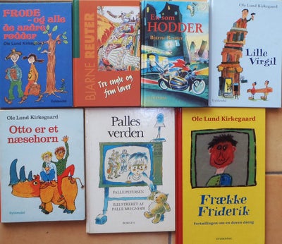 Spændende og sjove børnebøger - 7 stk, Se bogliste og billede, Her sælges 7 Spændende og sjove børne