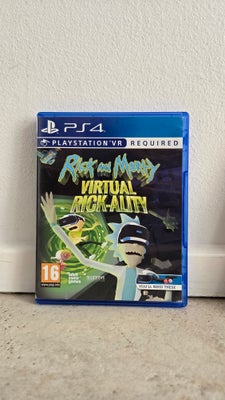 Rick & Morty- virtual Rick-ality, PS4, adventure, Rick and Morty spil til playstation. 
VR er påkræv