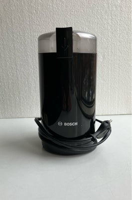 Kaffekværn, Bosch, Bosch elektrisk kaffekværn. Lettere brugt og i fin stand.

Kniv og stålbeholder i