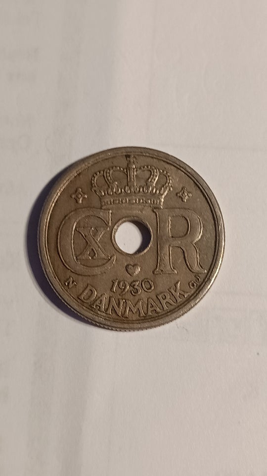 Danmark, mønter, 25 øre