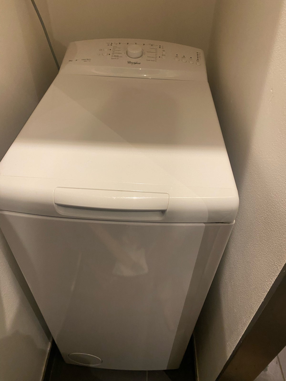 Whirlpool vaskemaskine, AWE 7100, topbetjent