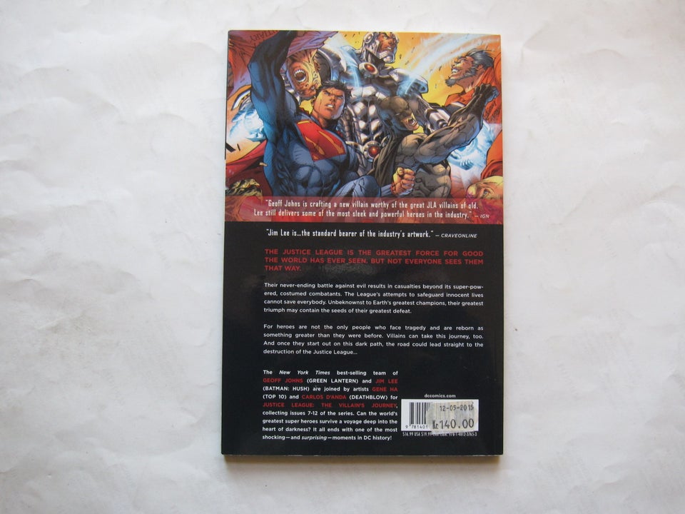 Justice League 2: The Villain's Journey Paperback , dc,