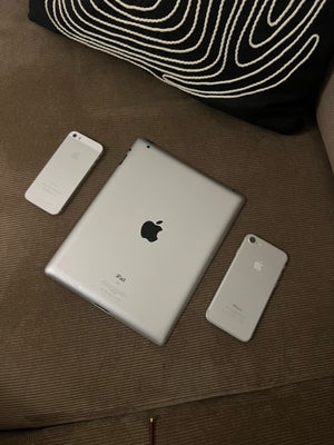 iPhone 5S, 8 GB, hvid, Defekt, Sælger 2 iPhone en X og en 5S, samt en iPad 2. De to ældste kan ikke 