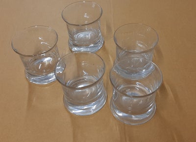 Glas, No. 5 glas Whisky og snaps, Holmegaard, Af Per Lütken, fra Holmegaard.

5 stk. Whisky glas/ sj