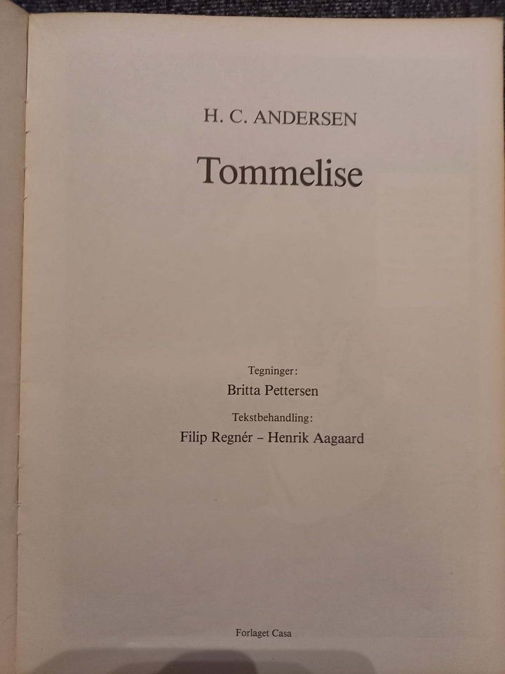 Tommelise, H.C. Andersen, Tegneserie