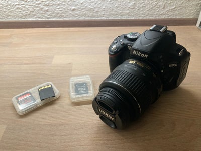 Nikon D5100, spejlrefleks, 16,2 megapixels, 18-55 mm x optisk zoom, Perfekt, Som nyt, kun brugt i en