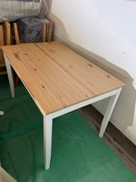 Spisebord m/stole, Fyrretræ, b: 70 l: 120