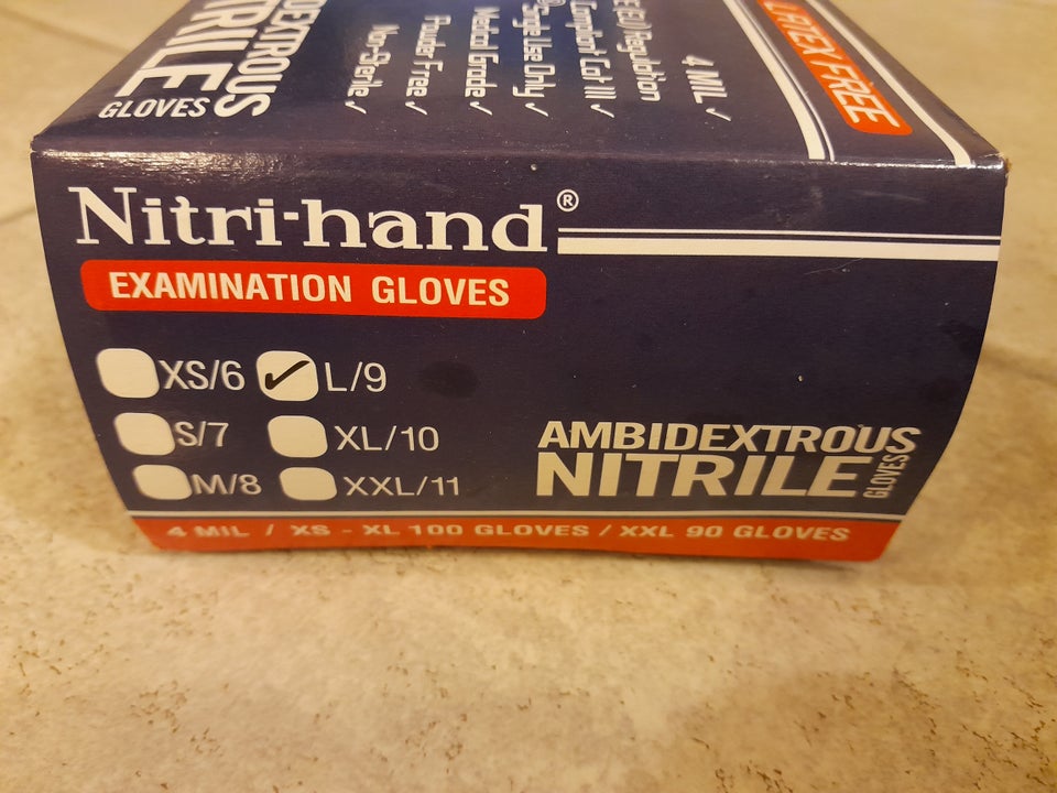 Gummihandsker nitril, Nitri-Hand