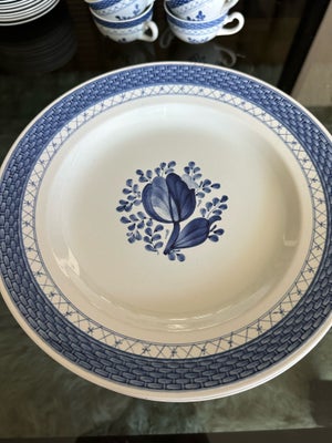 Porcelæn, Trankebar Spisetallerken , Royal copenhagen, 12 spisetallerkener nr 948 25 cm 
Pr stk 100k