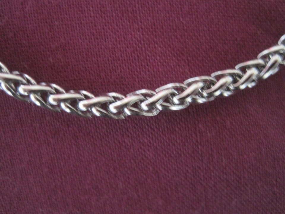 Halskæde, stål, 57 cm