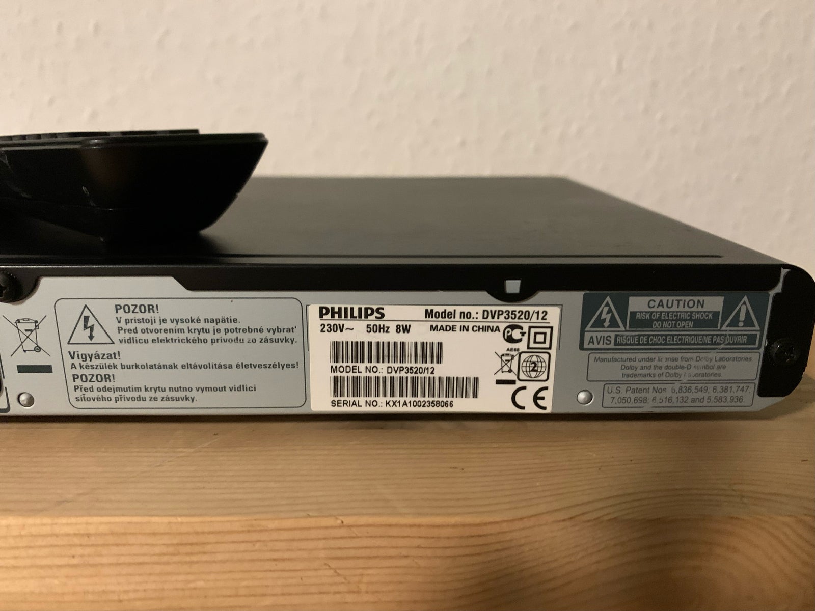 Dvd-afspiller, Philips, DVP3325/12 med fjernbetjening