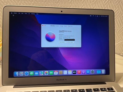 MacBook Air, 13-inch, Mid 2017, Intel Core i7, 2.2 GHz GHz, 8 GB ram, 1000 GB harddisk, Perfekt, Flo