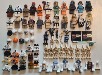 Lego Minifigures, Star wars, Blandet starwars minifigure og dele. Blandet stand. Nogen figurer kompl