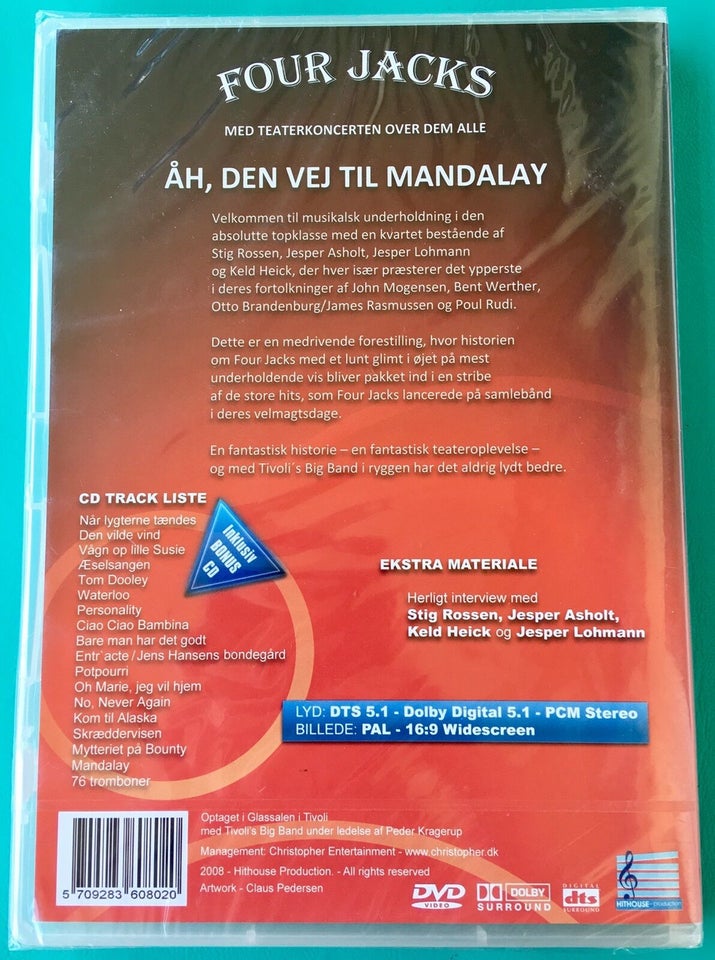 Four Jacks: Åh, den der vej til Mandalay (DVD+CD), DVD