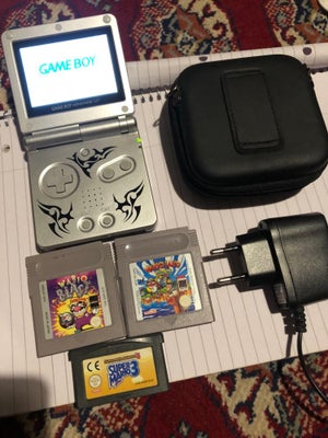 Nintendo Gameboy advance SP, AGS 101+ Super Mario Bros 3 + Wario Blast, God, Tribal Game Boy Advance